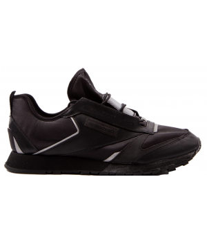 Reebok Classic Leather Premier Black Silver Met