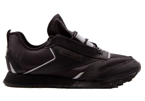 Reebok Classic Leather Premier Black Silver Met