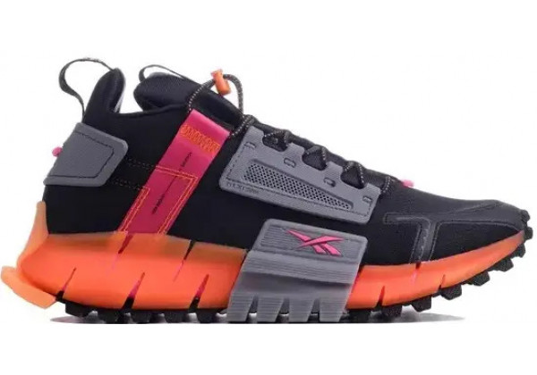 Reebok Zig Kinetica Edge Black Pink Orange