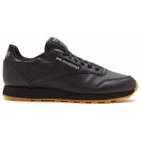 Reebok Classic Leather Black Gumsole