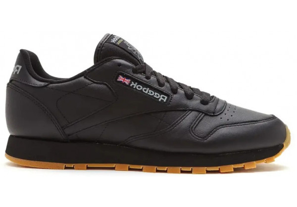 Reebok Classic Leather Black Gumsole