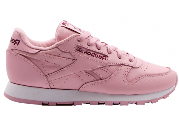 Reebok Classic Leather Pink White Merlot