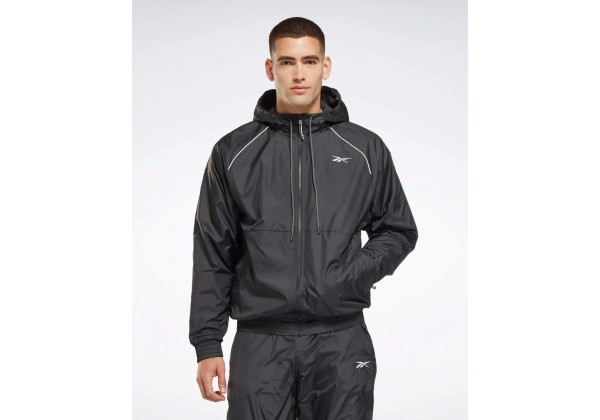 Ветровка мужская Reebok Outerwear Fleece-Lined Jacket Black