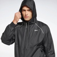 Ветровка мужская Reebok Outerwear Fleece-Lined Jacket Black