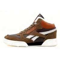 Reebok Classic Leather Mid Brown White с мехом