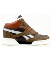 Reebok Classic Leather Mid Brown White с мехом