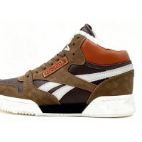 Reebok Classic Leather Mid Brown White с мехом