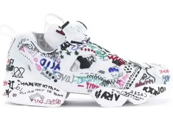 Reebok Insta Pump White Graffiti